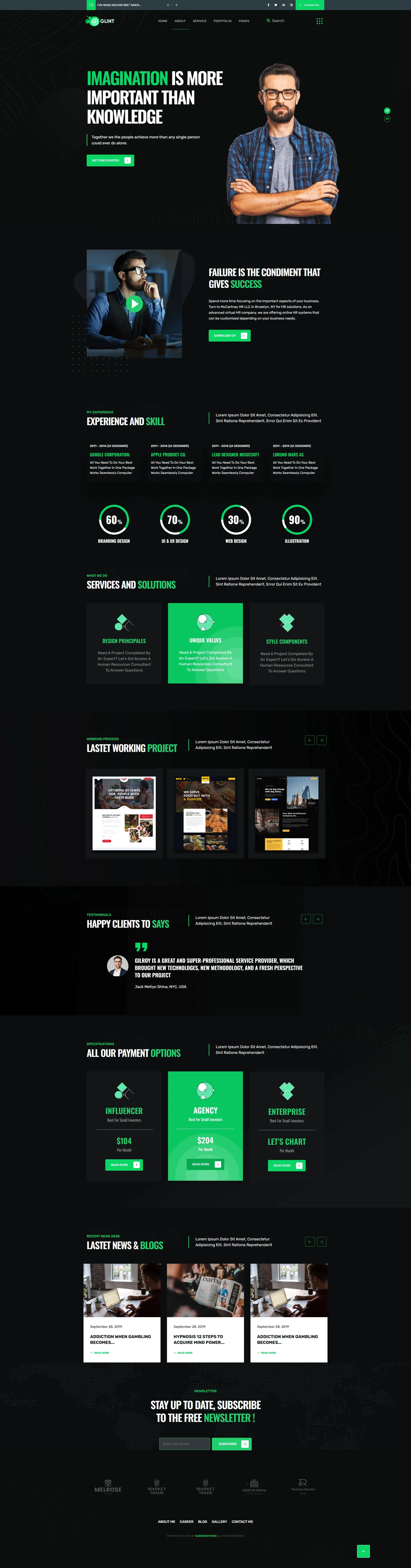 imagem de um portfólio pessoal