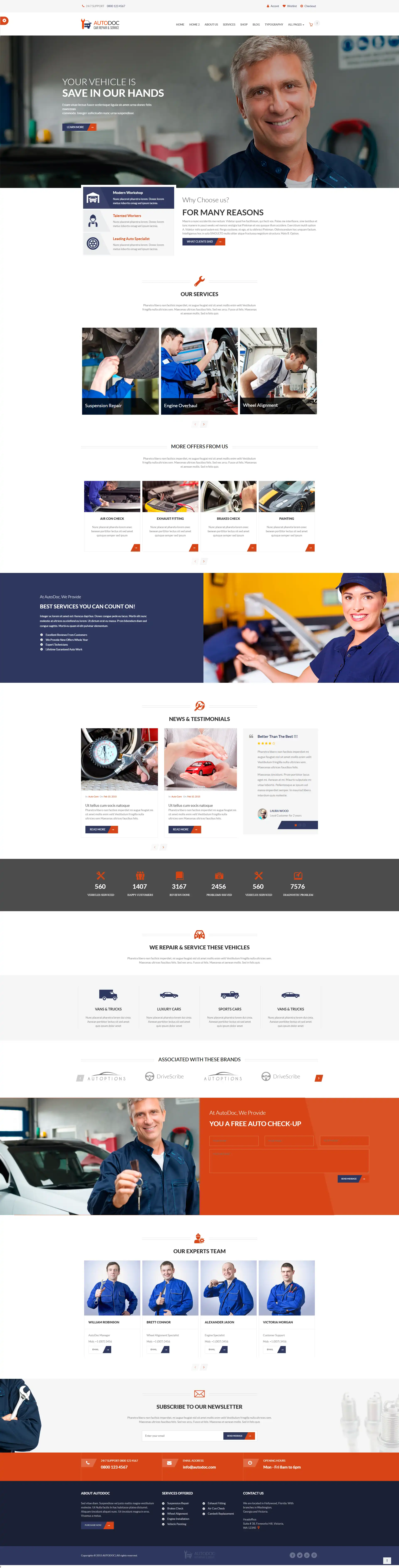 imagem de um site de academia