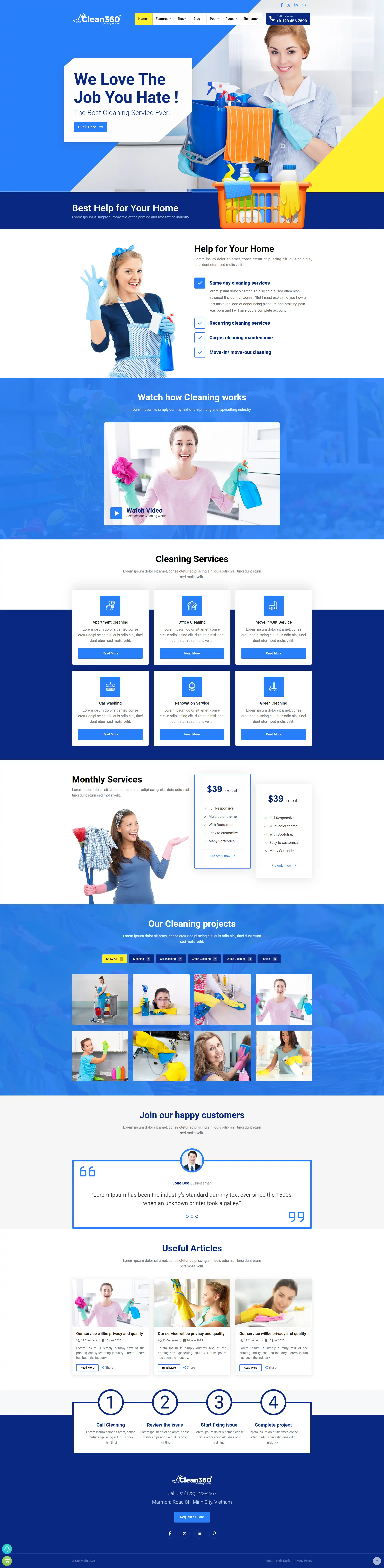 imagem de um site de academia