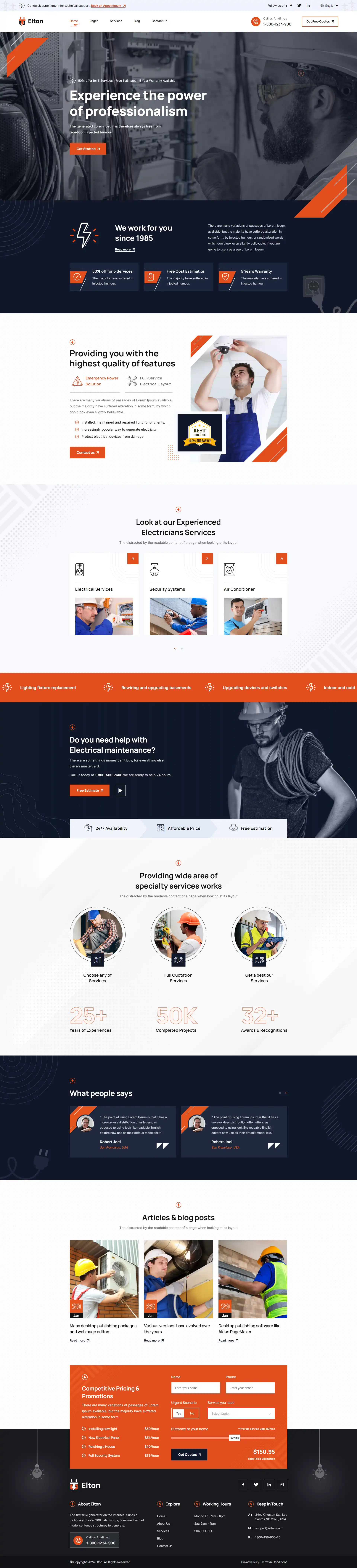 imagem de um site de academia